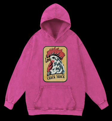 Rooster of Crack Shack Vintage Washed 100% Cotton Hoodie - TheDrunkShark