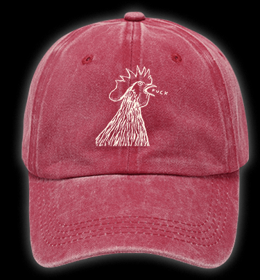 Rooster's Rry:FUCK Vintage Washed 100% Cotton Baseball Hat - TheDrunkShark