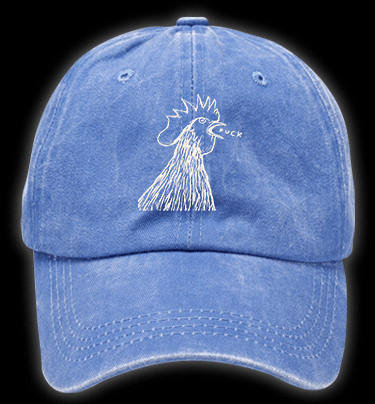 Rooster's Rry:FUCK Vintage Washed 100% Cotton Baseball Hat - TheDrunkShark