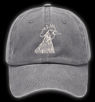 Rooster's Rry:FUCK Vintage Washed 100% Cotton Baseball Hat - TheDrunkShark