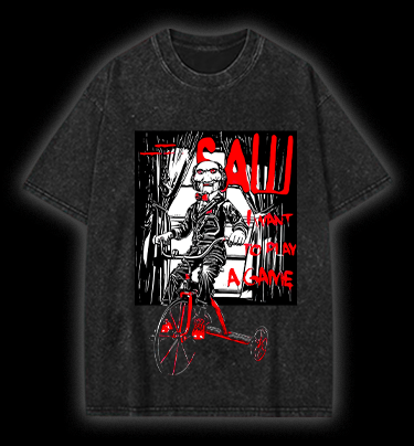  Saw  Vintage Washed 100% Cotton T-Shirt - TheDrunkShark