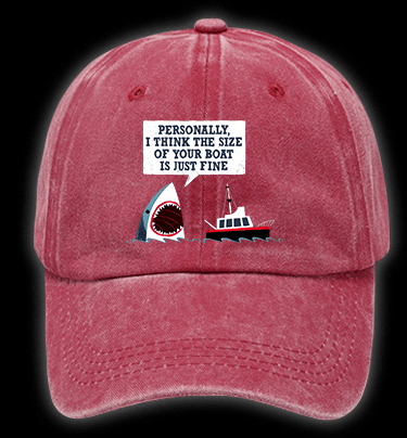 Shark: Boat??¡ê¡ès Fan Vintage Washed 100% Cotton Baseball Hat - TheDrunkShark