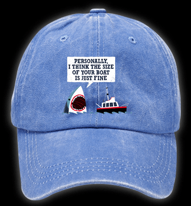 Shark: Boat??¡ê¡ès Fan Vintage Washed 100% Cotton Baseball Hat - TheDrunkShark