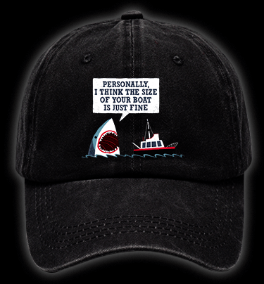 Shark: Boat??£¤s Fan Vintage Washed 100% Cotton Baseball Hat - TheDrunkShark