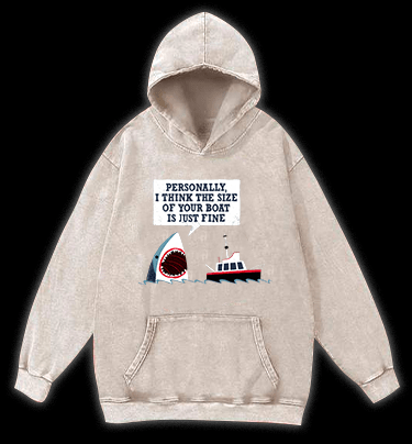 Shark: Boat??£¤s Fan Vintage Washed 100% Cotton Hoodie - TheDrunkShark
