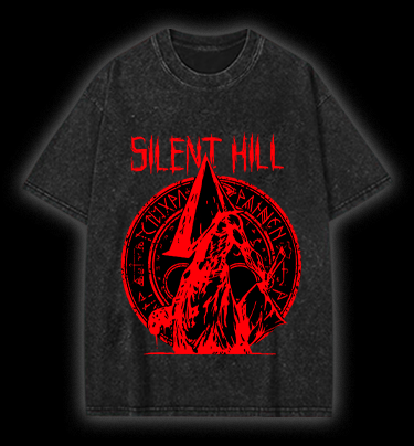  Silent Hill  Monster Vintage Washed 100% Cotton T-Shirt - TheDrunkShark