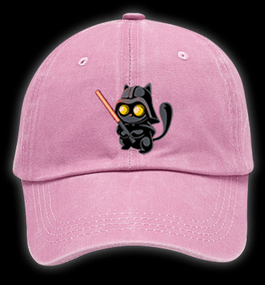 Star Cat Vintage Washed 100% Cotton Baseball Hat - TheDrunkShark