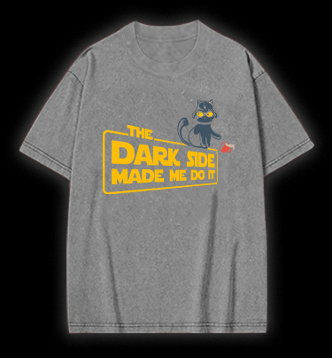 Star Cat Vintage Washed 100% Cotton T-Shirt - TheDrunkShark