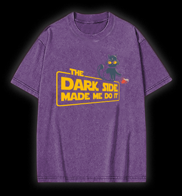 Star Cat Vintage Washed 100% Cotton T-Shirt - TheDrunkShark