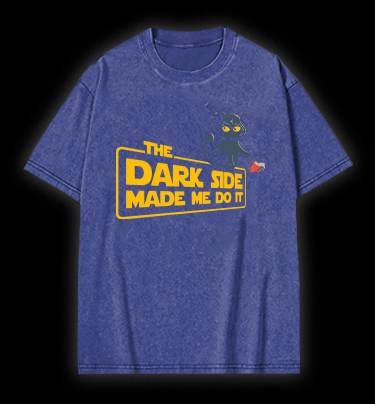 Star Cat Vintage Washed 100% Cotton T-Shirt - TheDrunkShark