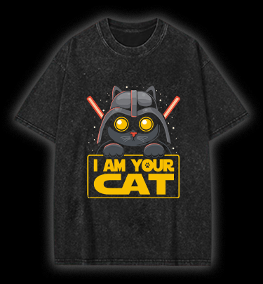 Star Cats Vintage Washed 100% Cotton T-Shirt - TheDrunkShark