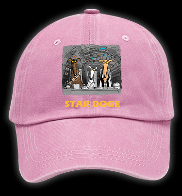 Star Doge Vintage Washed 100% Cotton Baseball Hat - TheDrunkShark