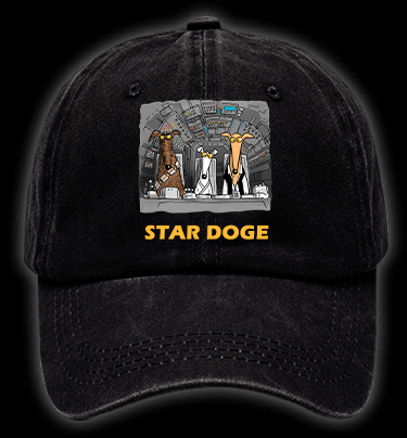 Star Doge Vintage Washed 100% Cotton Baseball Hat - TheDrunkShark
