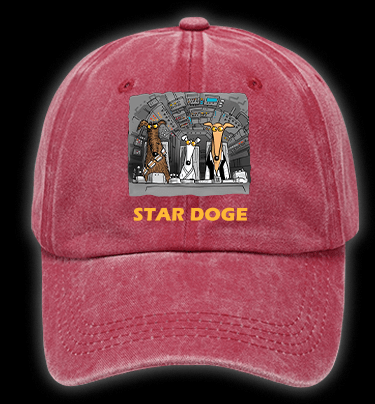 Star Doge Vintage Washed 100% Cotton Baseball Hat - TheDrunkShark