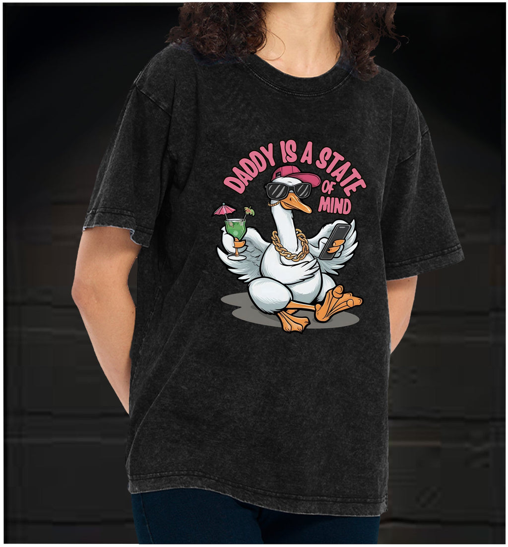  Swag Goose State  Vintage Washed 100% Cotton T-Shirt - TheDrunkShark