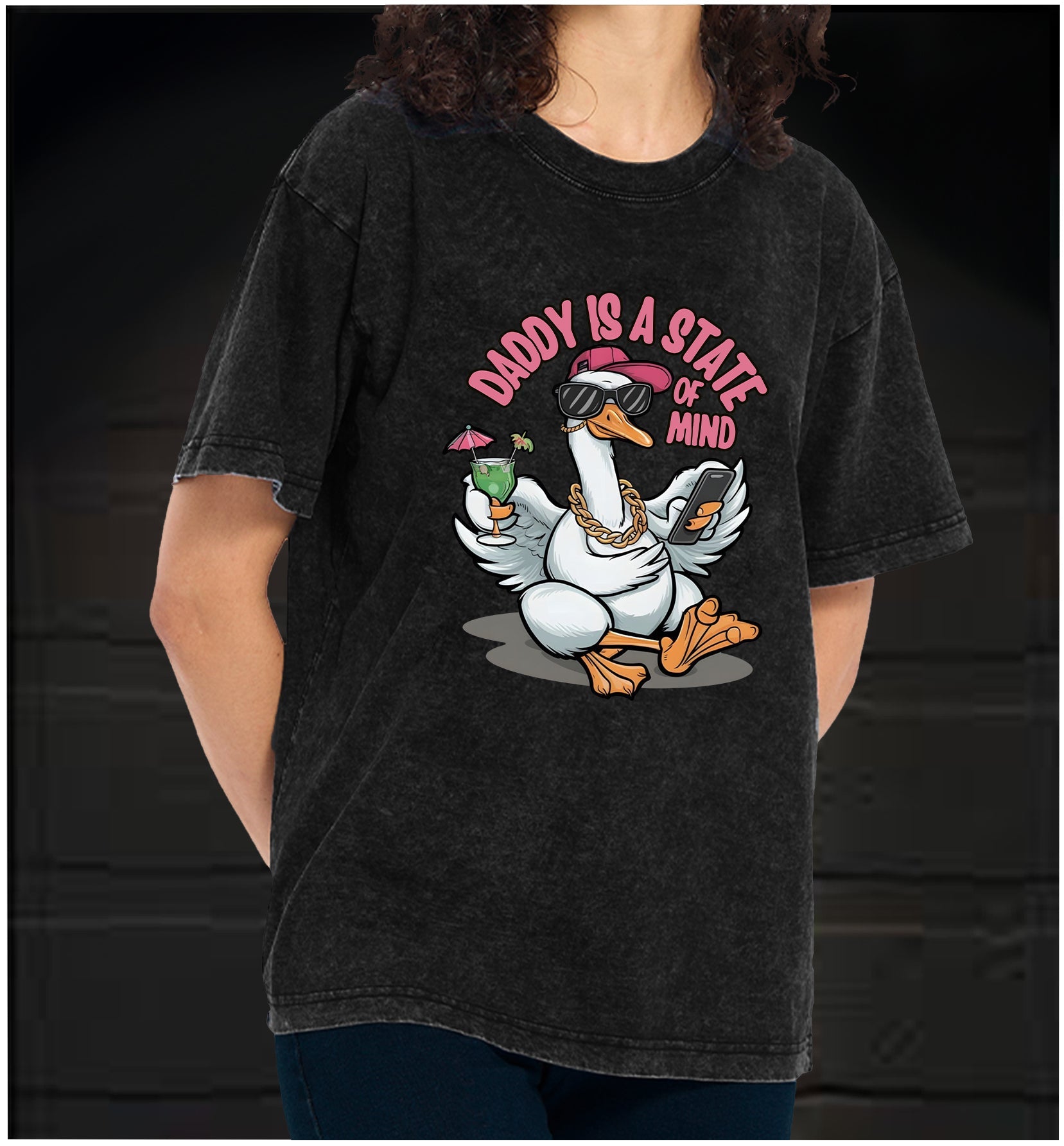  Swag Goose State  Vintage Washed 100% Cotton T-Shirt - TheDrunkShark