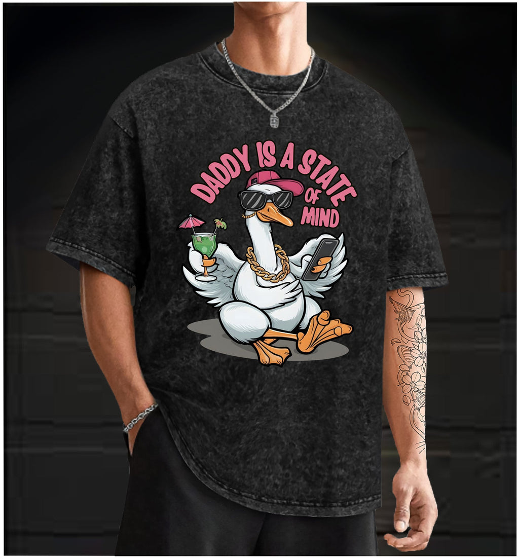  Swag Goose State  Vintage Washed 100% Cotton T-Shirt - TheDrunkShark