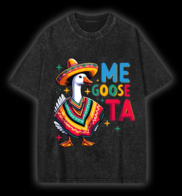  Taco Goose Vibes  Vintage Washed 100% Cotton T-Shirt - TheDrunkShark