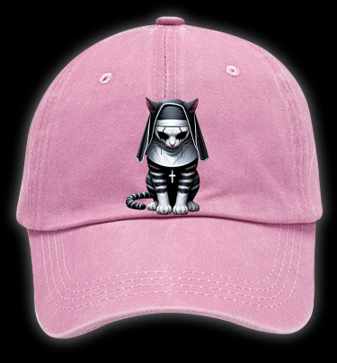 The Conjuring Cat Vintage Washed 100% Cotton Baseball Hat - TheDrunkShark
