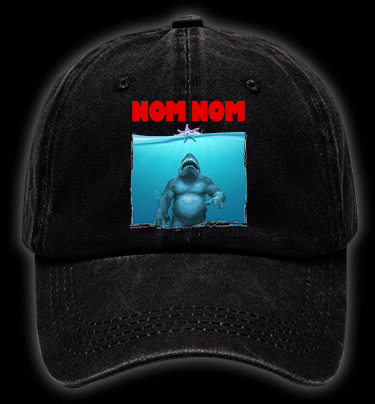 The King Shark Vintage Washed 100% Cotton Baseball Hat - TheDrunkShark