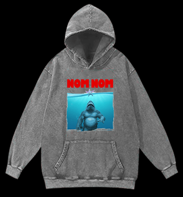The King Shark Vintage Washed 100% Cotton Hoodie - TheDrunkShark