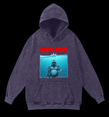 The King Shark Vintage Washed 100% Cotton Hoodie - TheDrunkShark