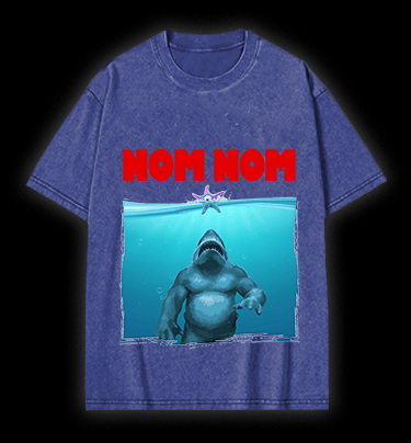 The King Shark Vintage Washed 100% Cotton T-Shirt - TheDrunkShark