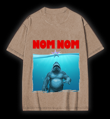 The King Shark Vintage Washed 100% Cotton T-Shirt - TheDrunkShark