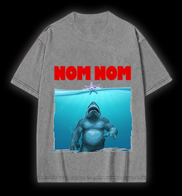 The King Shark Vintage Washed 100% Cotton T-Shirt - TheDrunkShark