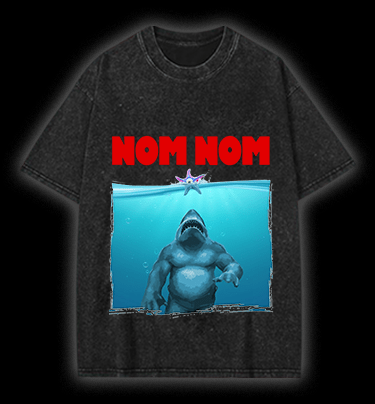 The King Shark Vintage Washed 100% Cotton T-Shirt - TheDrunkShark