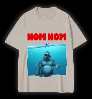 The King Shark Vintage Washed 100% Cotton T-Shirt - TheDrunkShark