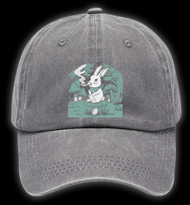The Rabbit??¡ê¡ès Dope Vintage Washed 100% Cotton Baseball Hat - TheDrunkShark