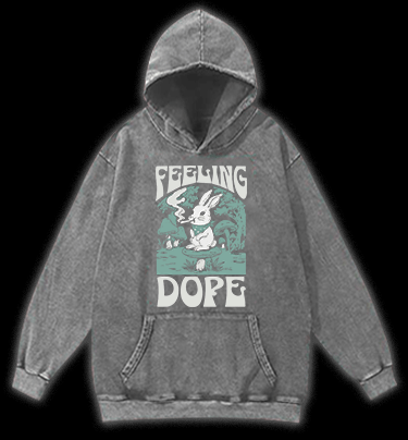 The Rabbit??¡ê¡ès Dope Vintage Washed 100% Cotton Hoodie - TheDrunkShark
