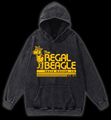 The REGAL BEAGLE Vintage Washed 100% Cotton Hoodie - TheDrunkShark
