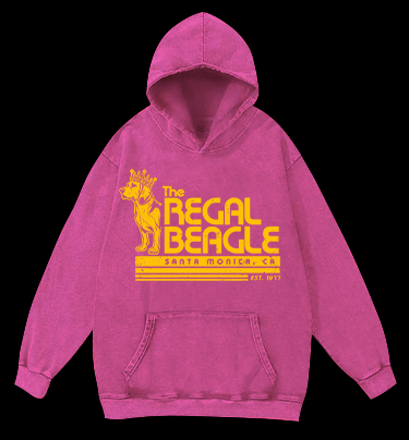 The REGAL BEAGLE Vintage Washed 100% Cotton Hoodie - TheDrunkShark