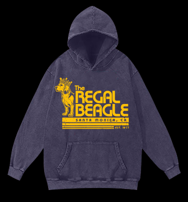 The REGAL BEAGLE Vintage Washed 100% Cotton Hoodie - TheDrunkShark