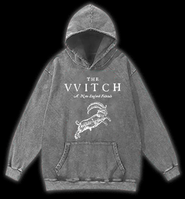 The VVITCH Vintage Washed 100% Cotton Hoodie - TheDrunkShark