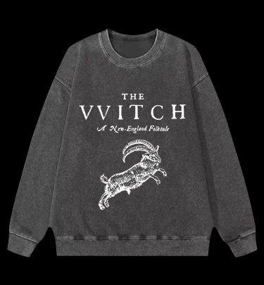 The VVITCH Vintage Washed 100% Cotton Sweatshirt - TheDrunkShark