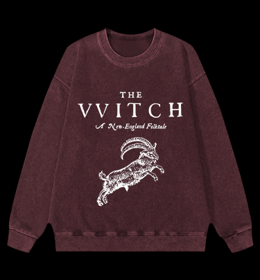 The VVITCH Vintage Washed 100% Cotton Sweatshirt - TheDrunkShark