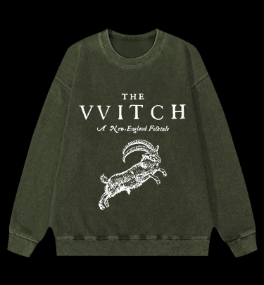The VVITCH Vintage Washed 100% Cotton Sweatshirt - TheDrunkShark