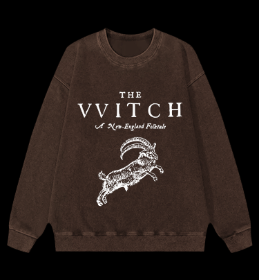 The VVITCH Vintage Washed 100% Cotton Sweatshirt - TheDrunkShark