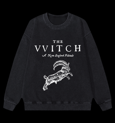 The VVITCH Vintage Washed 100% Cotton Sweatshirt - TheDrunkShark