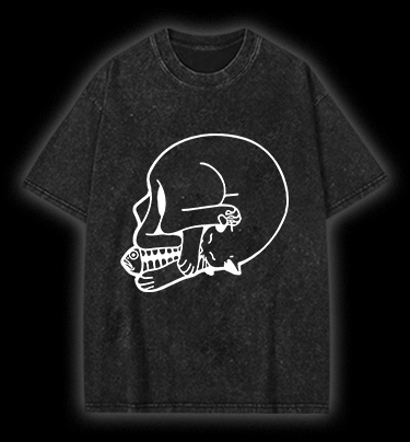 This is actually a cat Vintage Washed 100% Cotton T-Shirt - TheDrunkShark