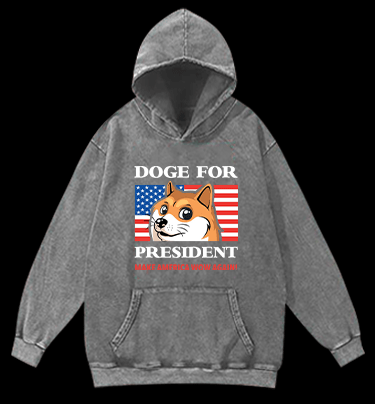 Trump Goge Vintage Washed 100% Cotton Hoodie - TheDrunkShark