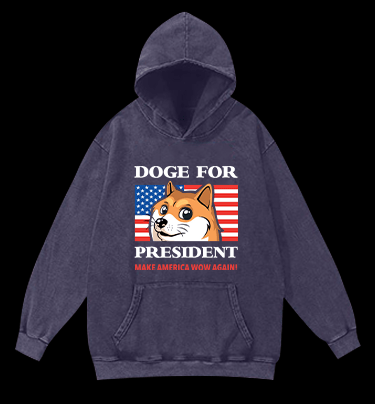 Trump Goge Vintage Washed 100% Cotton Hoodie - TheDrunkShark