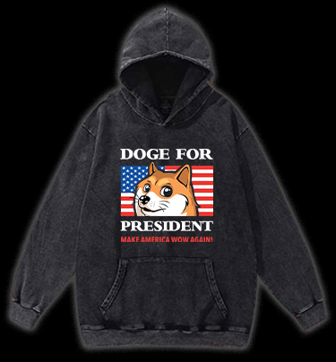 Trump Goge Vintage Washed 100% Cotton Hoodie - TheDrunkShark