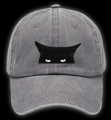 Unlikely Wrong Cat Vintage Washed 100% Cotton Baseball Hat - TheDrunkShark