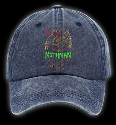 Urban Legend Mothman Vintage Washed 100% Cotton Baseball Hat - TheDrunkShark
