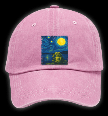 Van Croak's Night Vintage Washed 100% Cotton Baseball Hat - TheDrunkShark