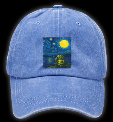 Van Croak's Night Vintage Washed 100% Cotton Baseball Hat - TheDrunkShark